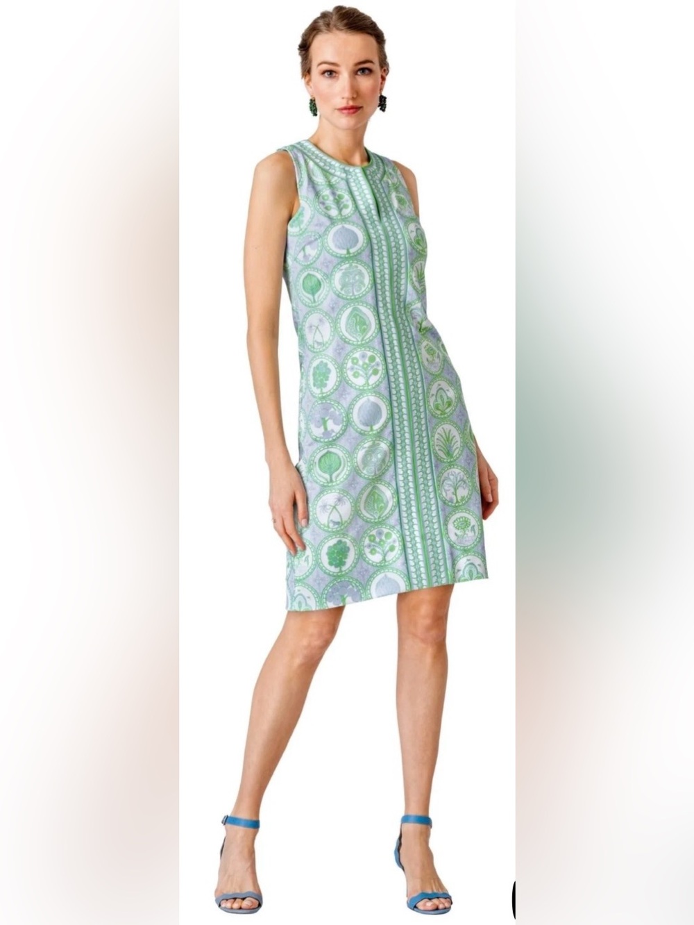 Gretchen Scott Sleeveless Shift Dress Plain Jane Dress Circle of Love Preppy - Picture 11 of 16